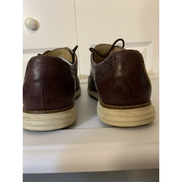 Cole Haan Grand OS Men‎ Sz 13 M Burgundy Wingtip Leather Shoes Model C23405